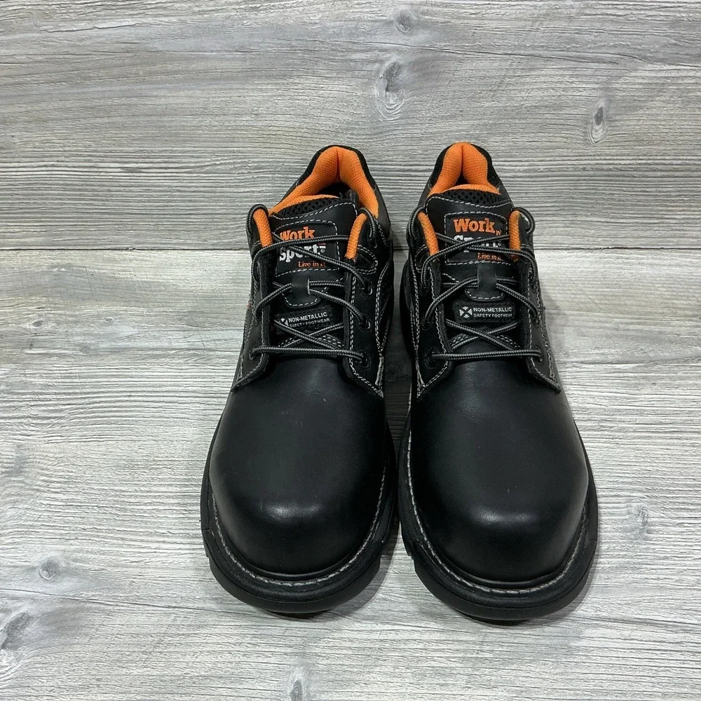 Work N Sport Steel Toe Boots Men's Size 11 M Non Metallic Safety Footwear Black